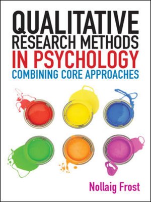 cover image of Qualitative Research Methods in Psychology